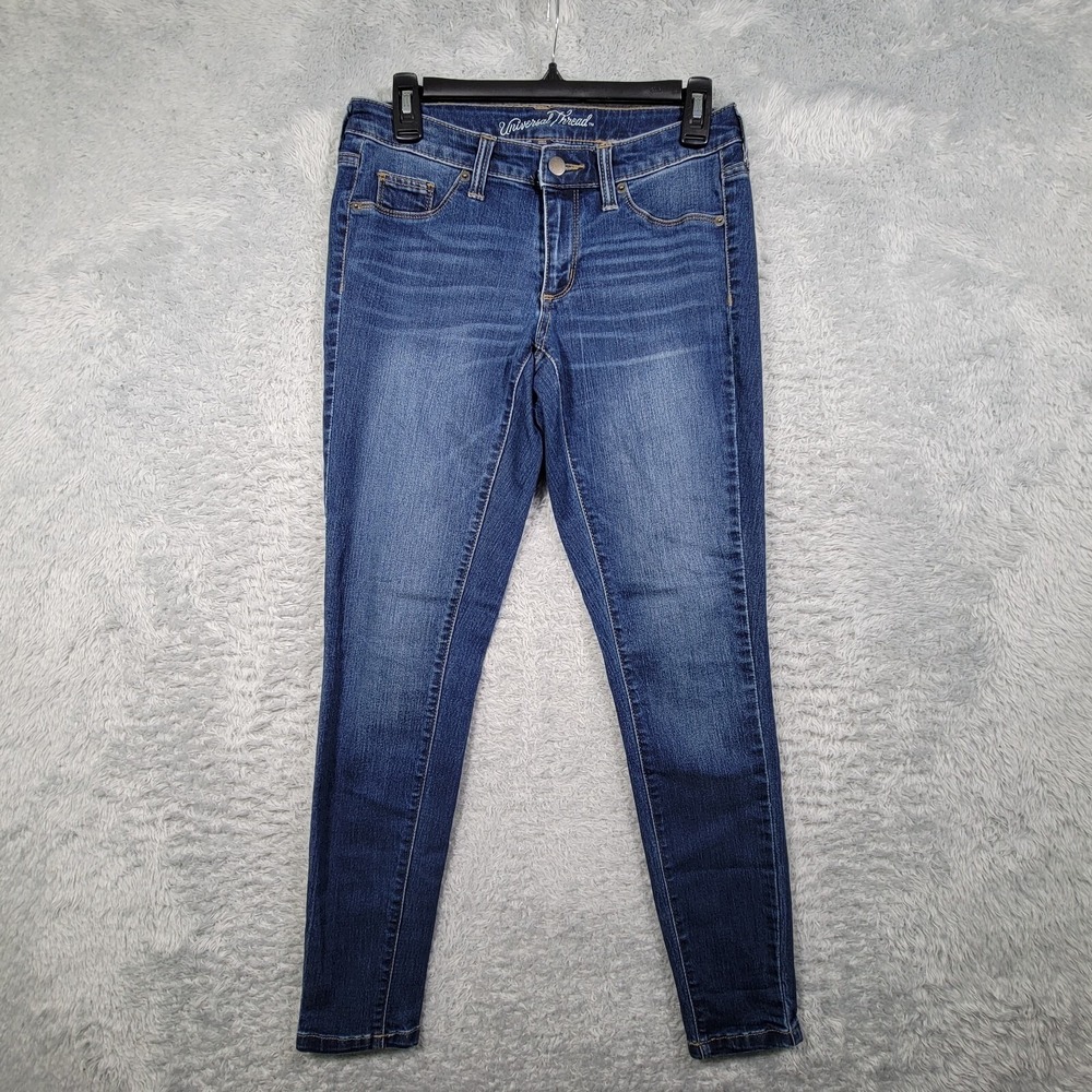 Universal Thread Mid Rise Jegging Womens 2/26S Blue Dark Wash Jeans 29x28